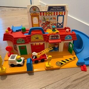 Vintage Fisher-Price Main Street Playset
